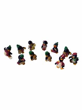 VINTAGE 1992 Ferrero Kinder Surprise Set • Peppy Pingos Penguins Lot (11)